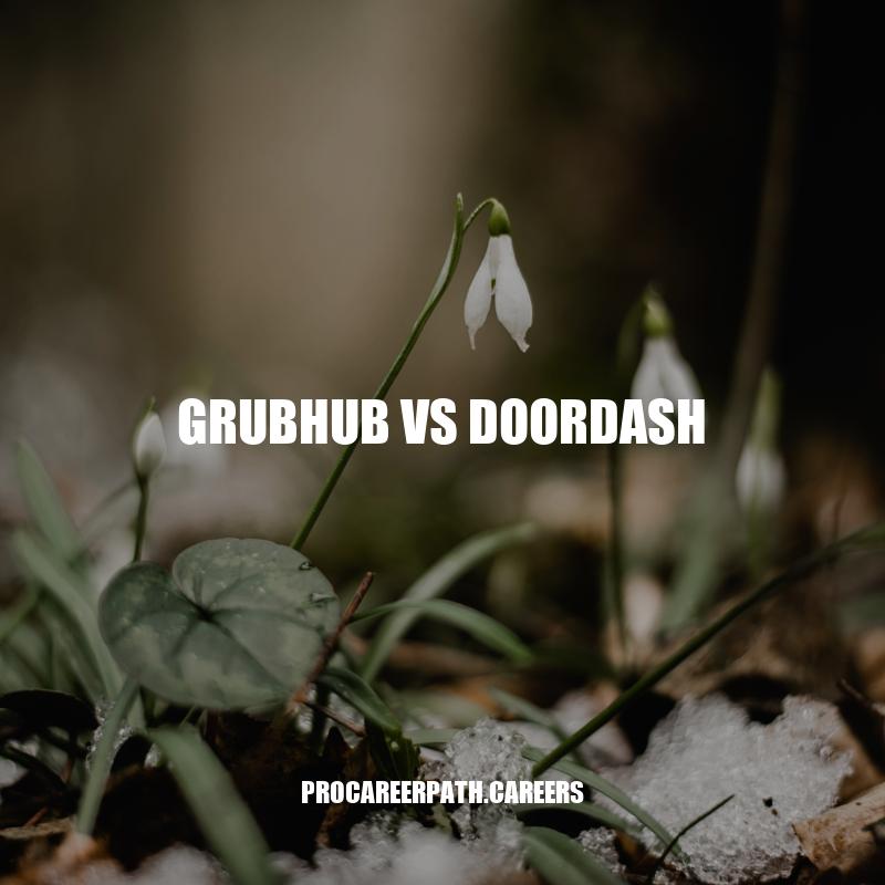 Grubhub vs Doordash: Comparing Two Leading Online Food Delivery Services